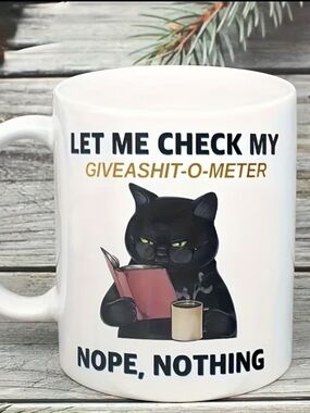 Black Cat Coffee Mug  (11 oz)